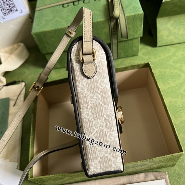 gucci專櫃新款馬銜扣肩背手袋 古馳馬銜扣1955系列迷你手袋 jcp1726